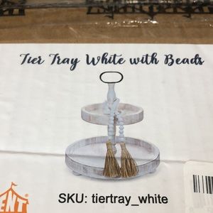 Tier Tray with Beads